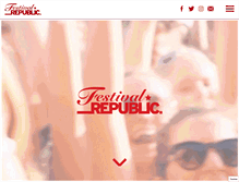 Tablet Screenshot of festivalrepublic.com